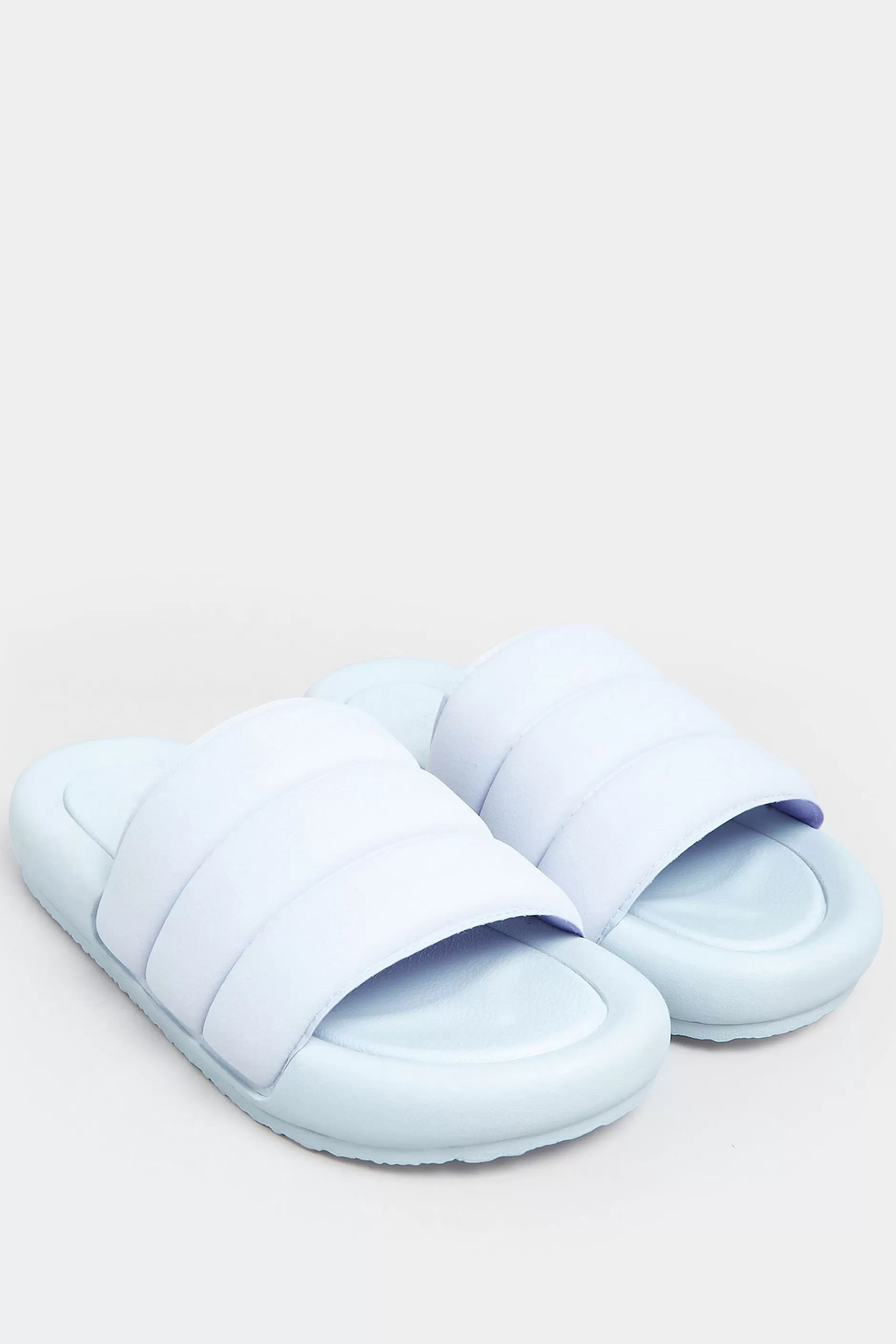 Women M&Co Mules & Sliders>Limited Collection Limited Collection Lilac Purple Padded Sliders In Wide E Fit