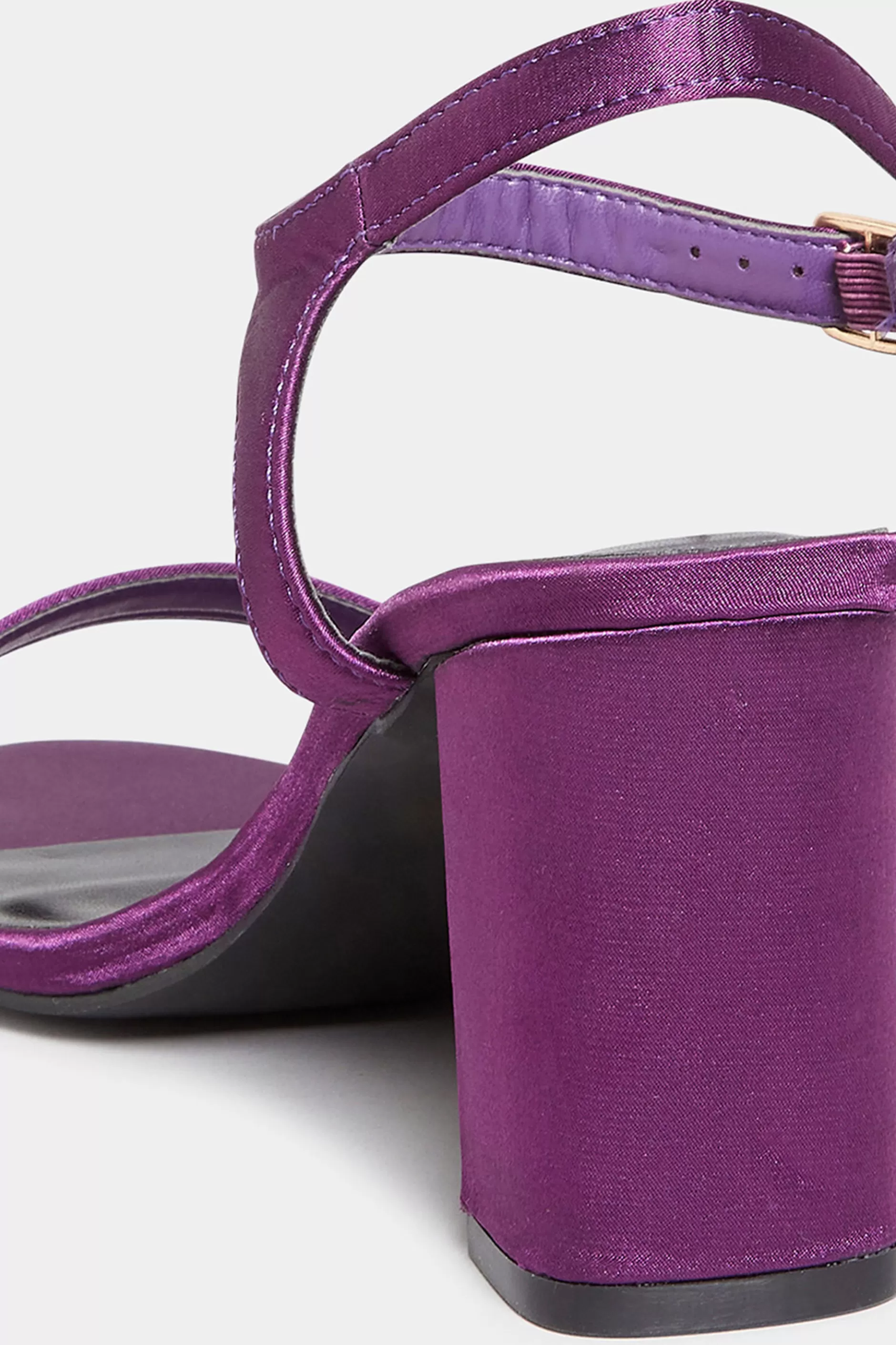 Women M&Co Heels>Limited Collection Limited Collection Purple Block Heel Sandal In Wide E Fit & Extra Wide Eee Fit
