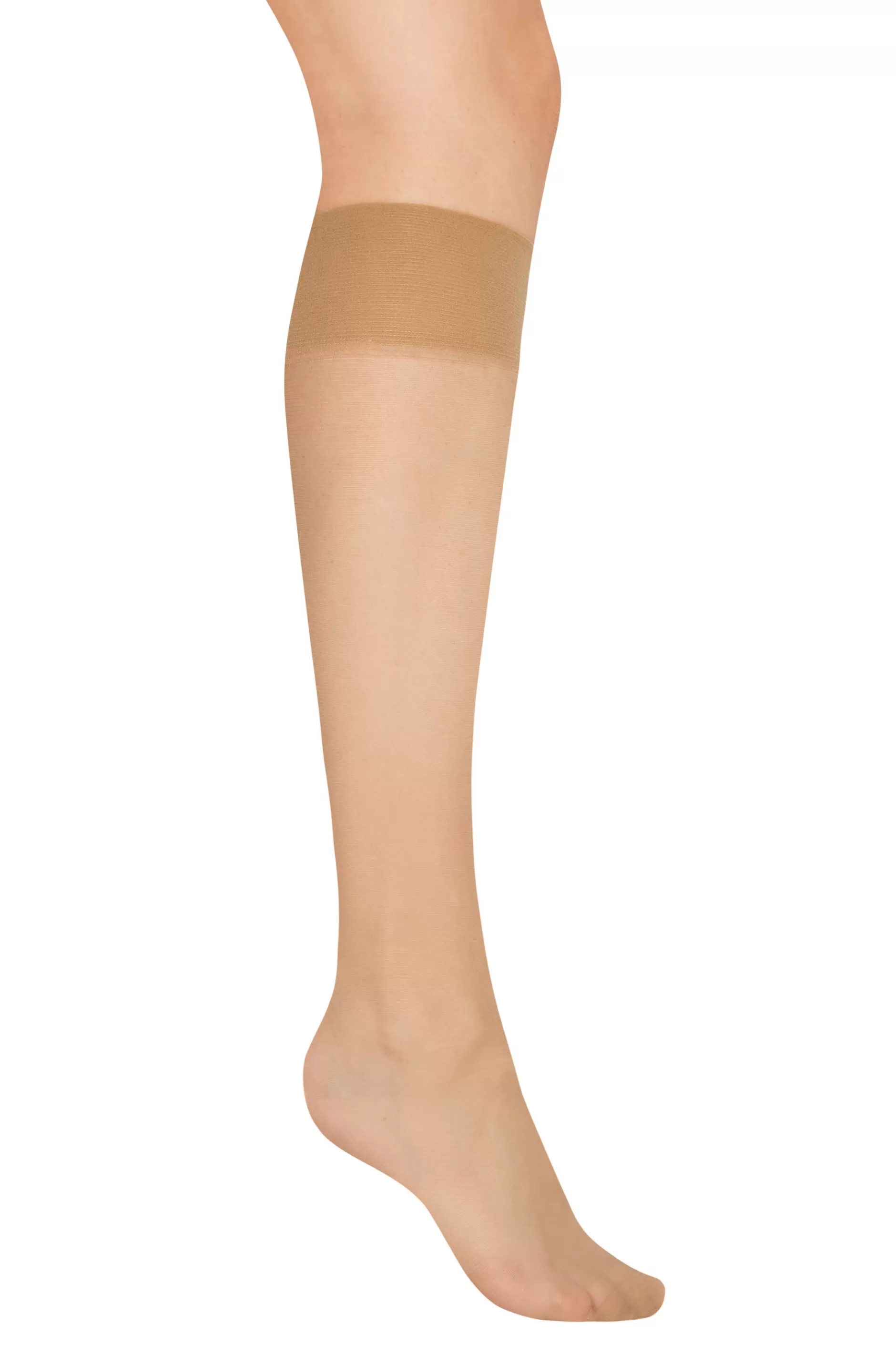 Women M&Co Tights>Lts Lts Tall Nude 3 Pack Knee High 15 Denier Tights