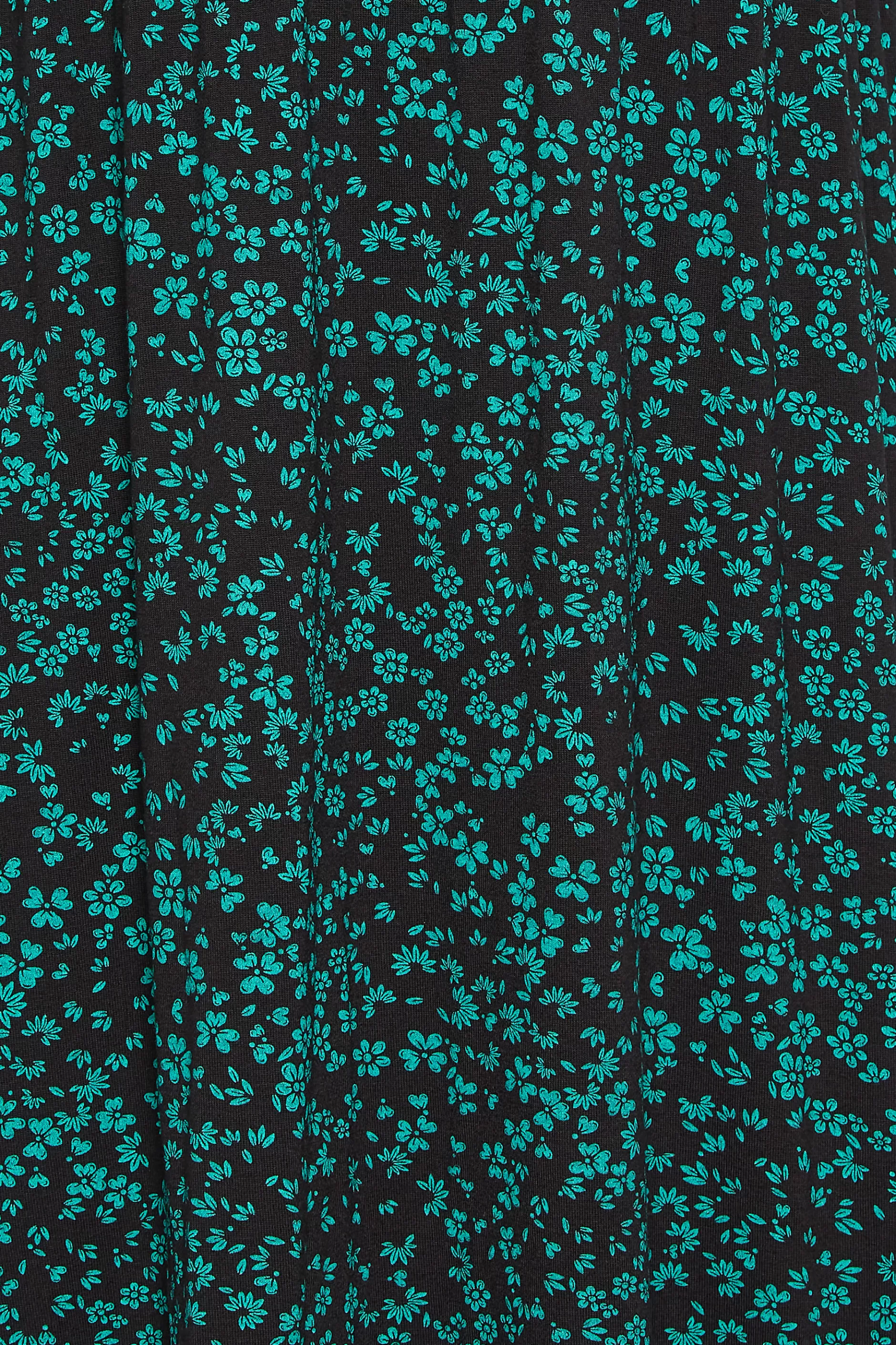 Women M&Co Midi Dresses> Petites Petite Green Ditsy Floral Print Midi Dress