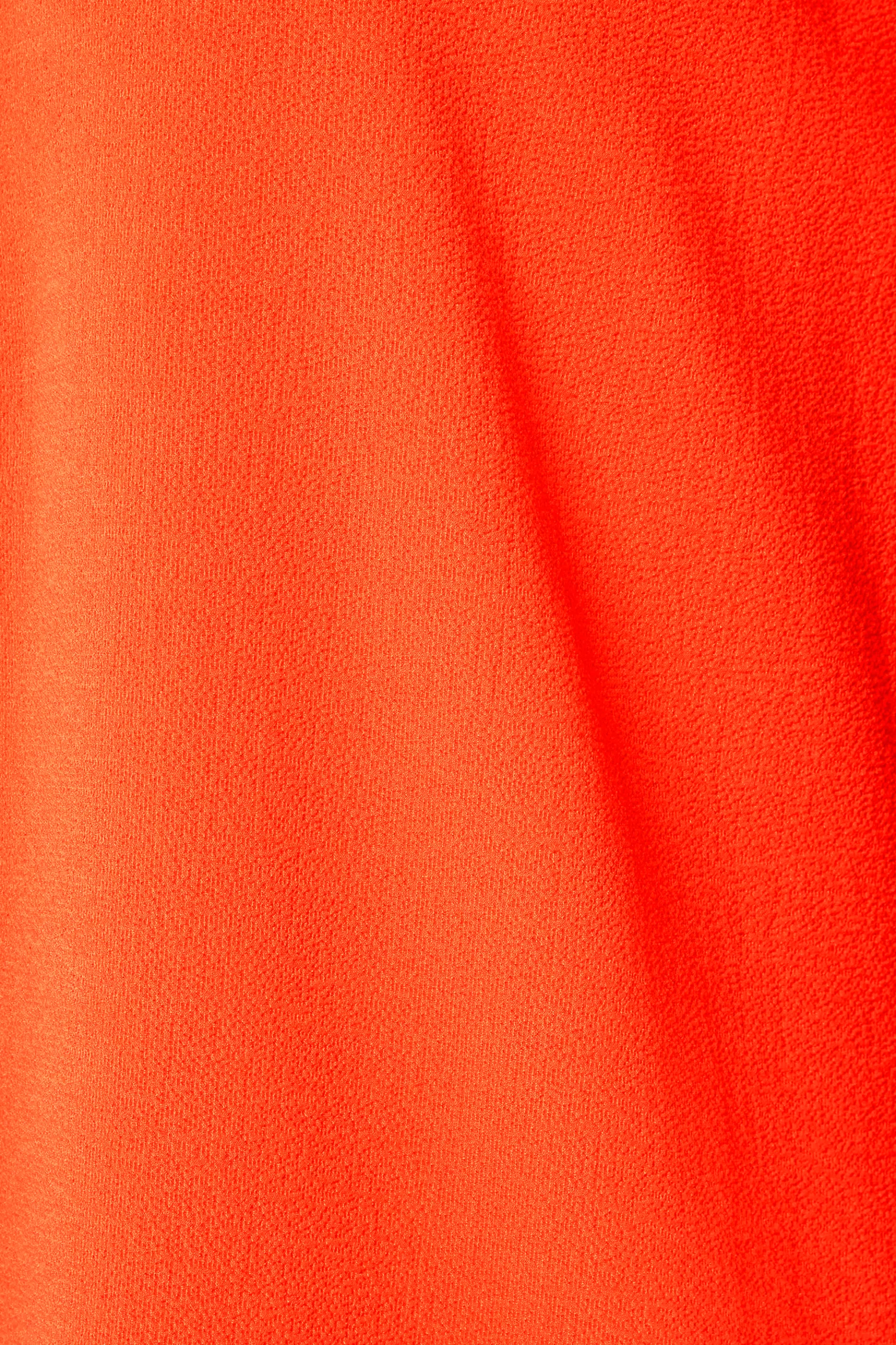 Women M&Co Shirts> Womens Bright Orange Statement Button Tab Sleeve Shirt