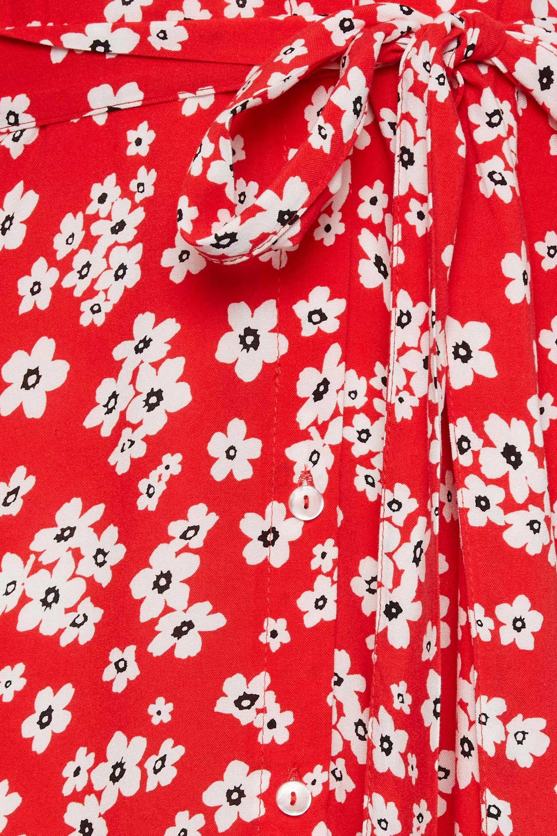 Women M&Co Wedding Guest Dresses> Womens Floral Print Button Through Midi Dress