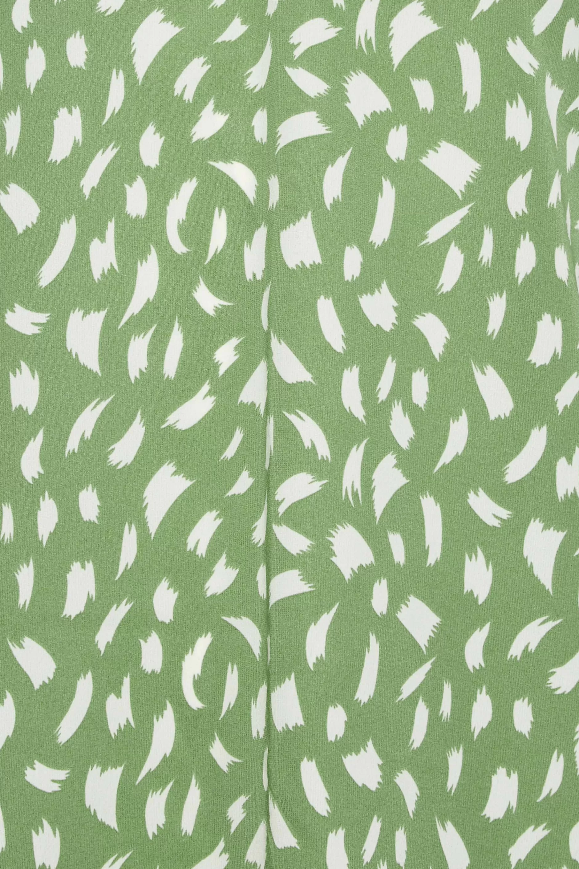 Women M&Co Shirts> Womens Green Brush Stroke Print Half Placket Shirt