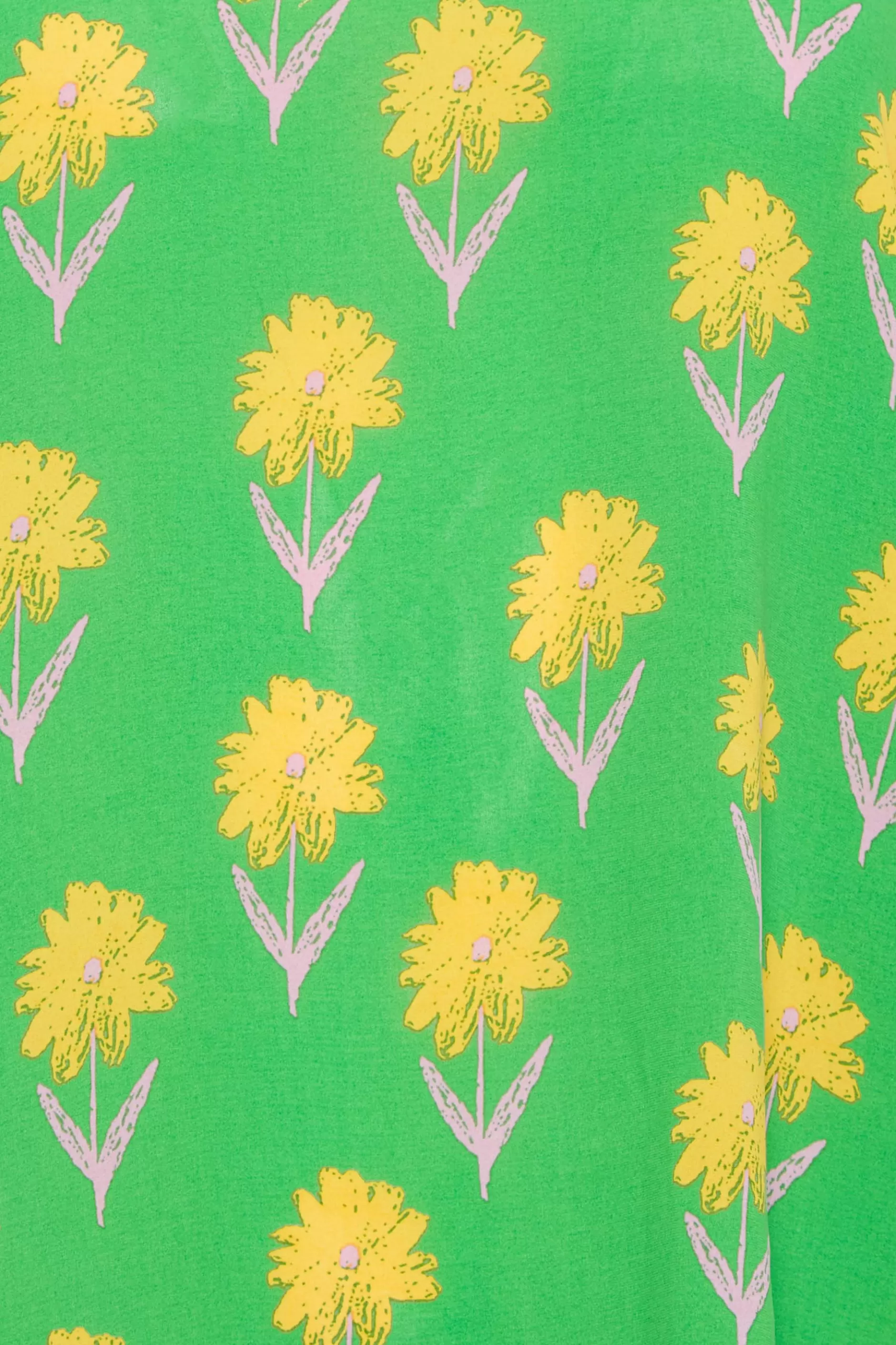 Women M&Co Shirts> Womens Green Floral Print Long Sleeve Blouse