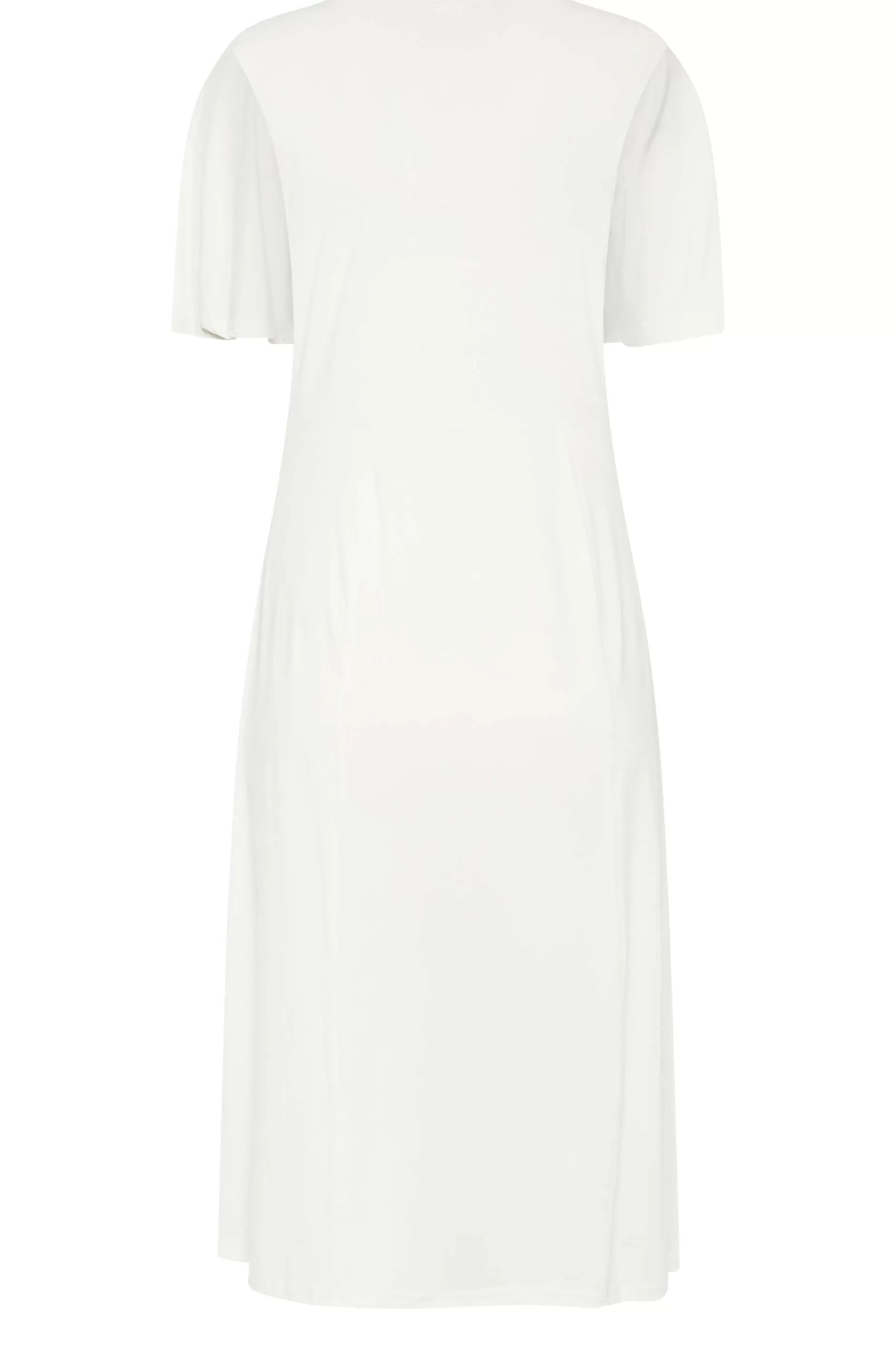 Women M&Co Midi Dresses> Womens White Angel Sleeve Split Hem Midi Dress