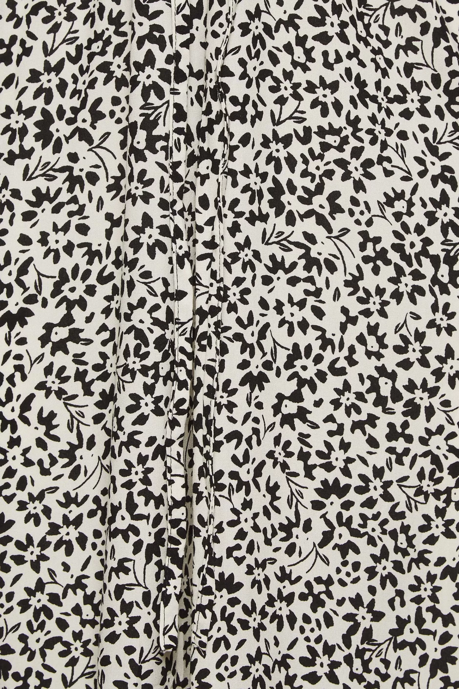 Women M&Co Shirt Dresses> Womens White Ivory Floral Print Tie Belt Shirt Dress