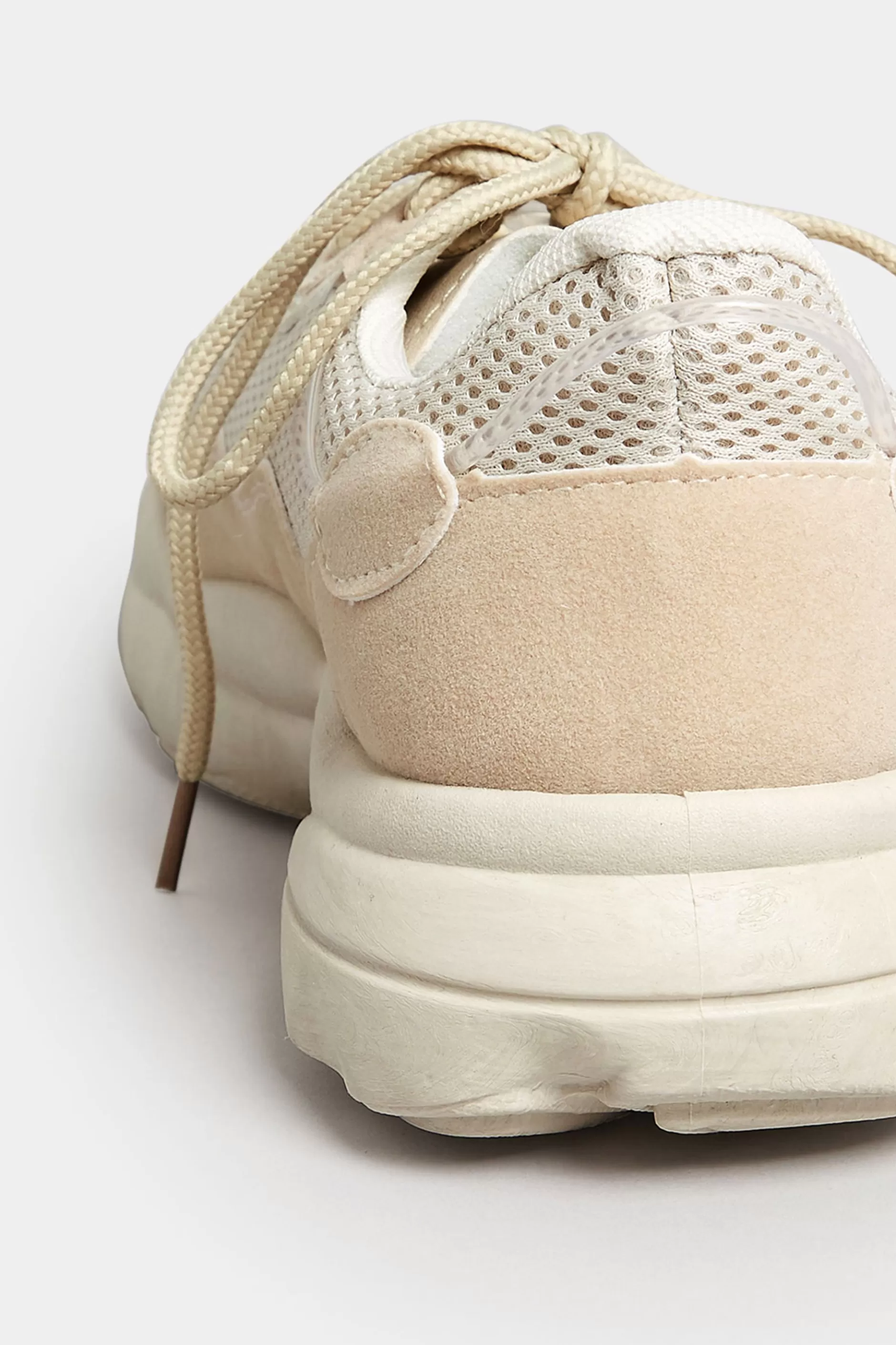 Women M&Co Flat Shoes>Pixiegirl Pixiegirl Beige Brown Chunky Mesh Panel Trainers In Standard Fit