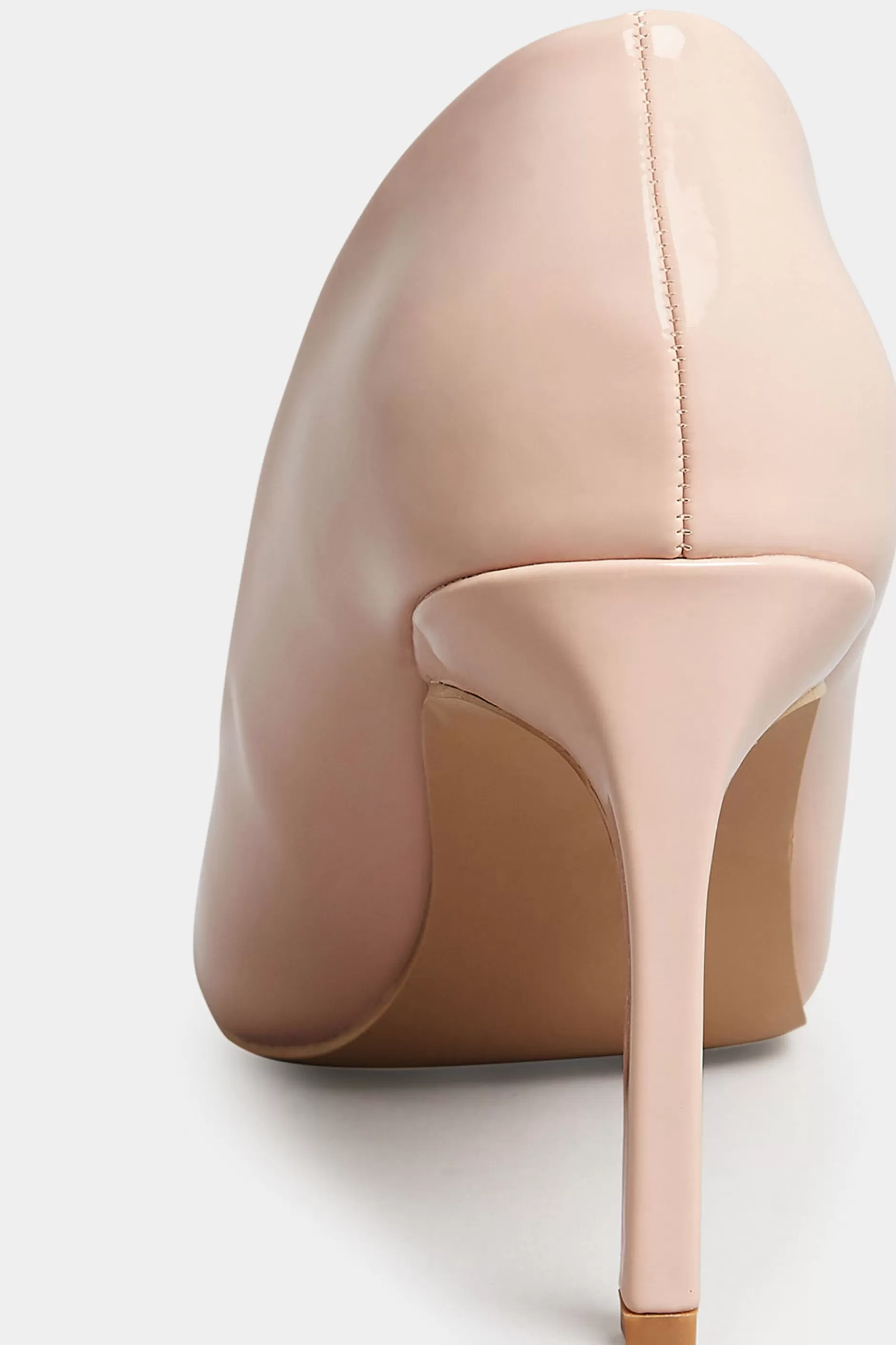 Women M&Co Heels>Pixiegirl Pixiegirl Nude Patent Pointed Court Shoes In Standard Fit