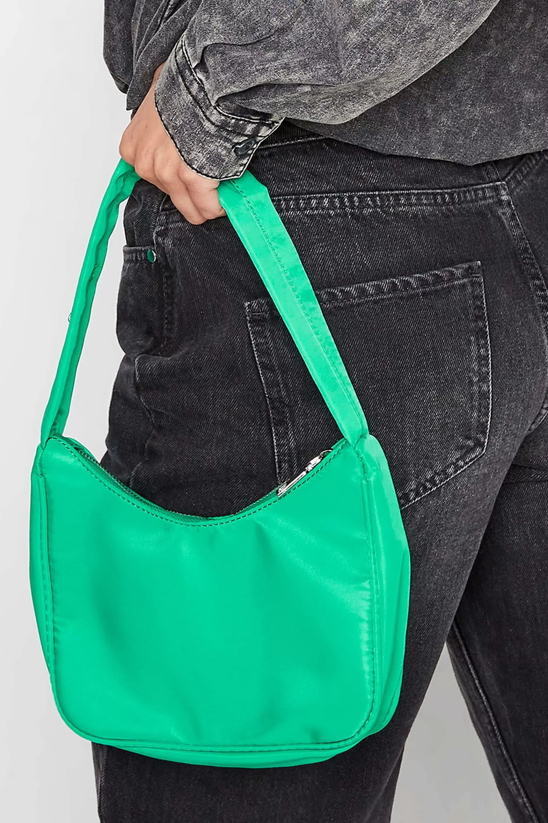 Women M&Co Bags>Yours Yours Bright Green Fabric Shoulder Bag