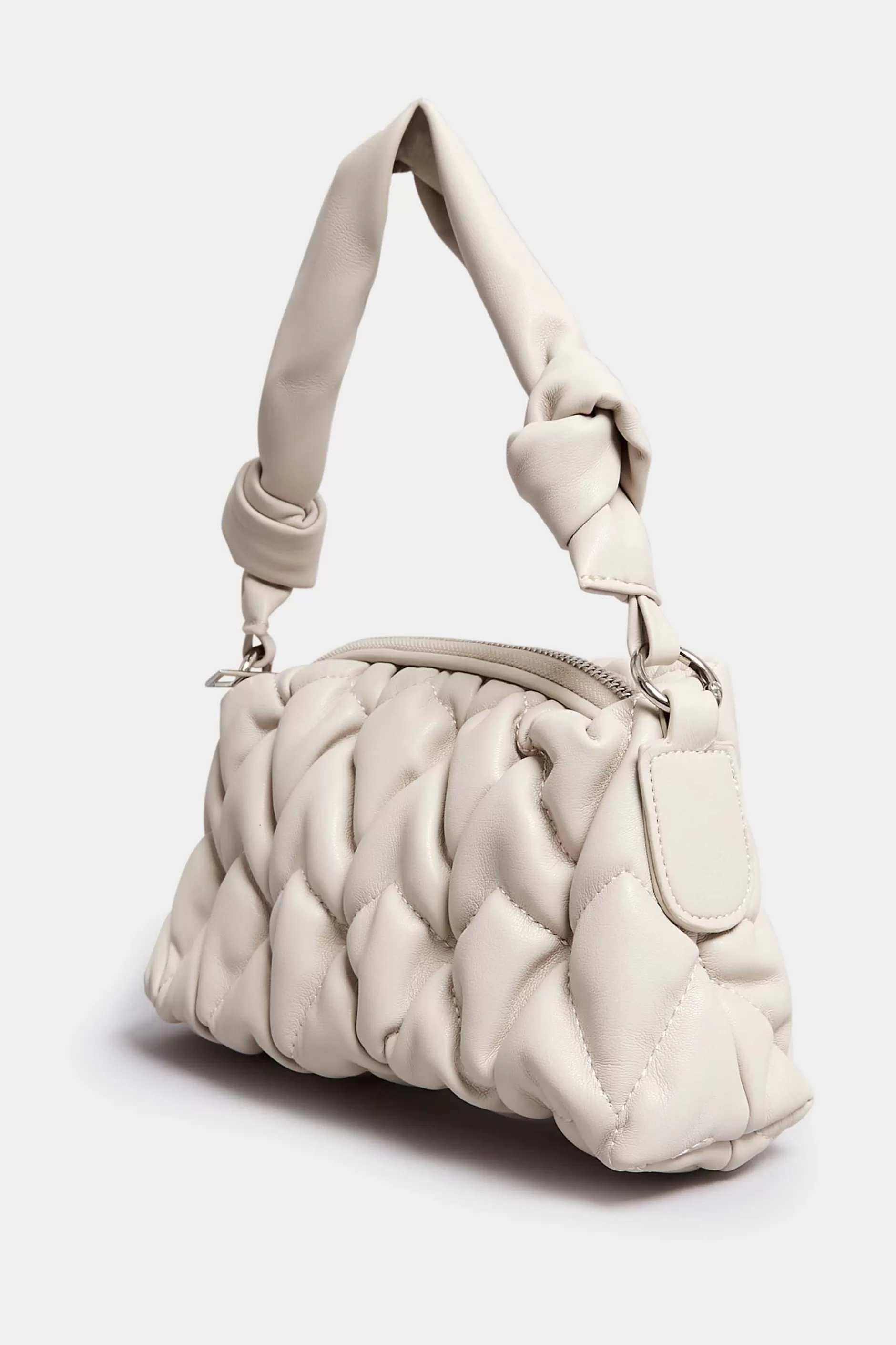 Women M&Co Bags>Yours Yours Cream Quilted Knot Strap Bag