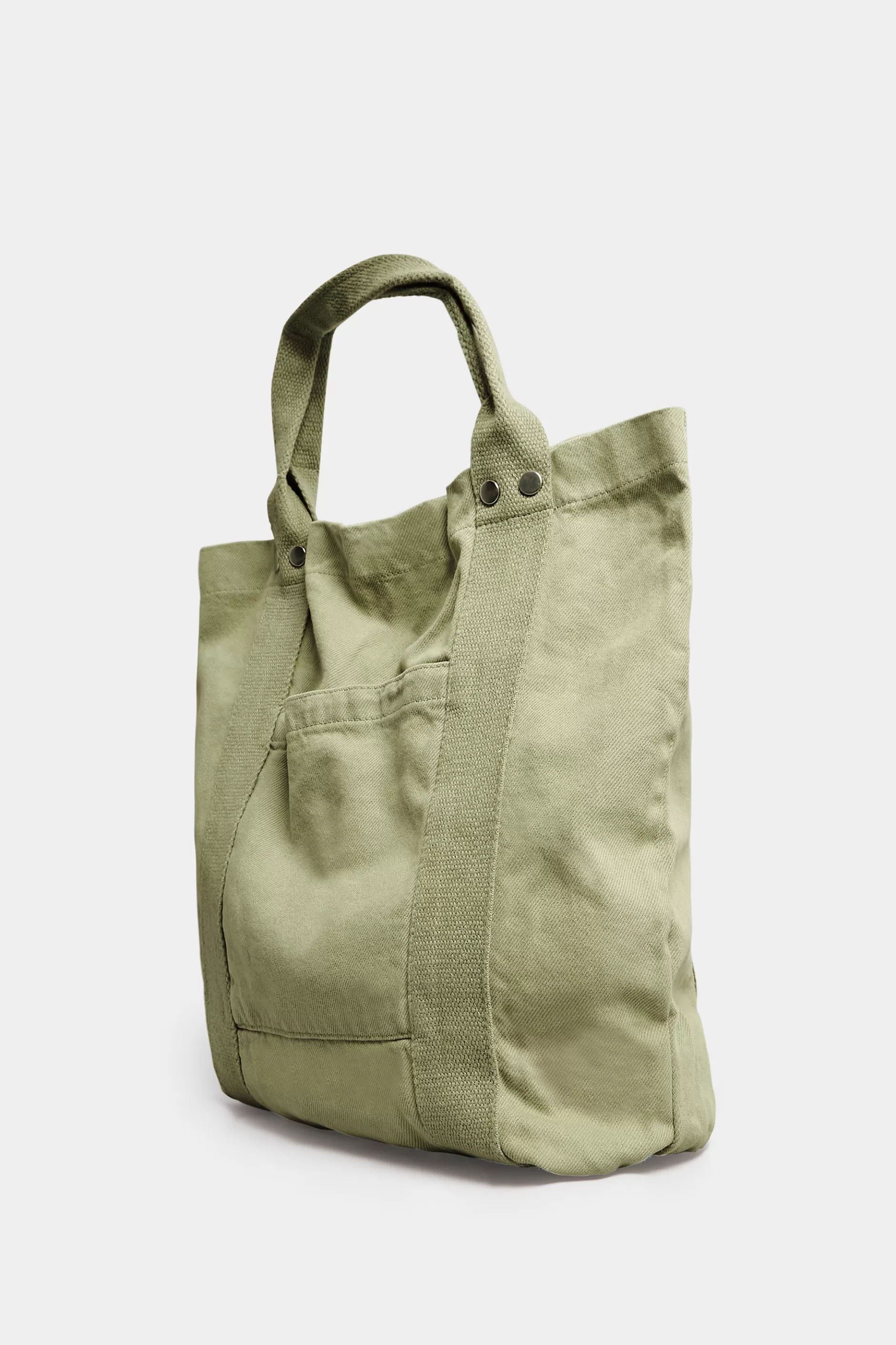 Women M&Co Bags>Yours Yours Khaki Green Canvas Tote Bag