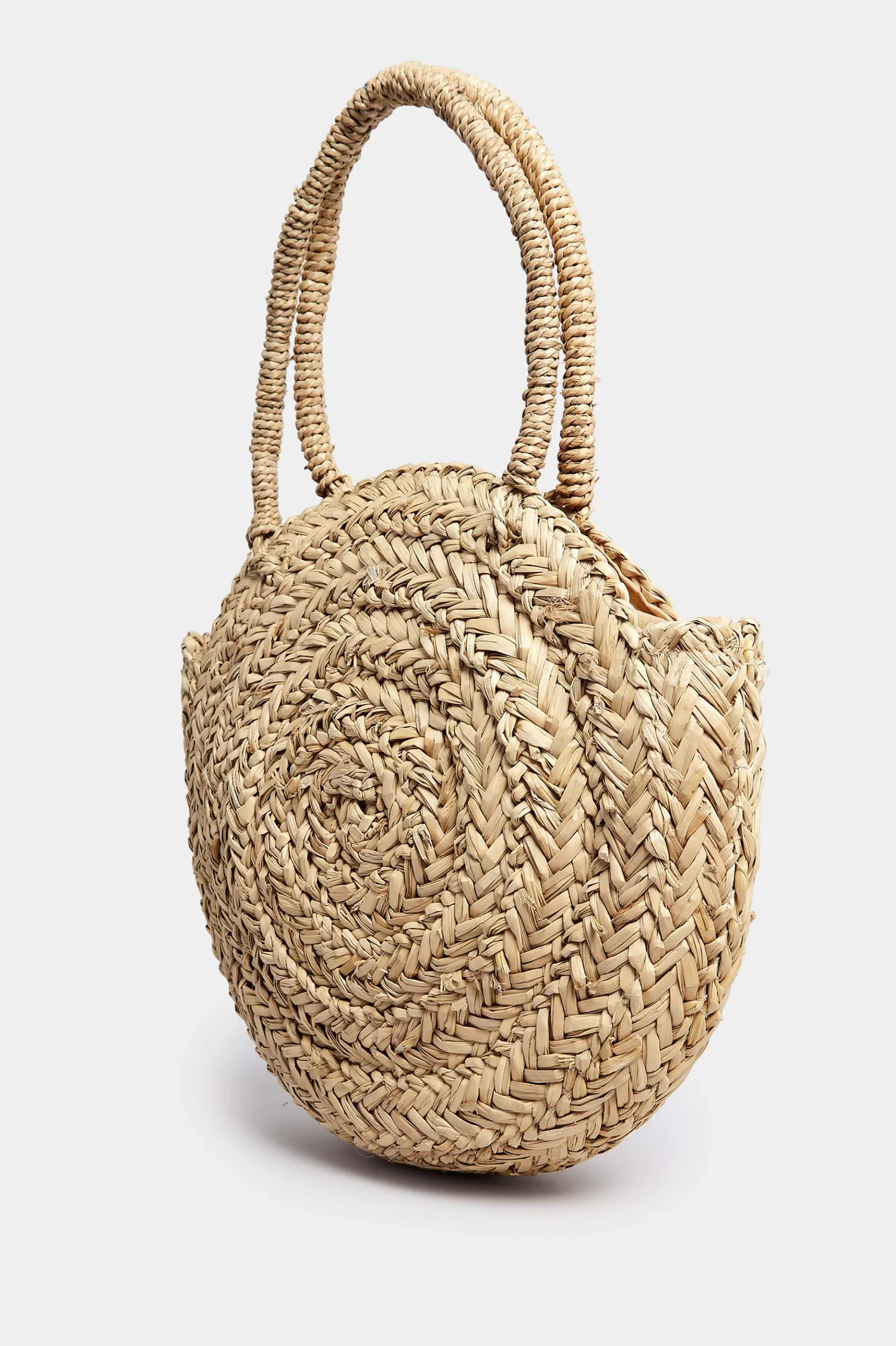 Women M&Co Bags>Yours Yours Natural Brown Round Straw Shoulder Bag
